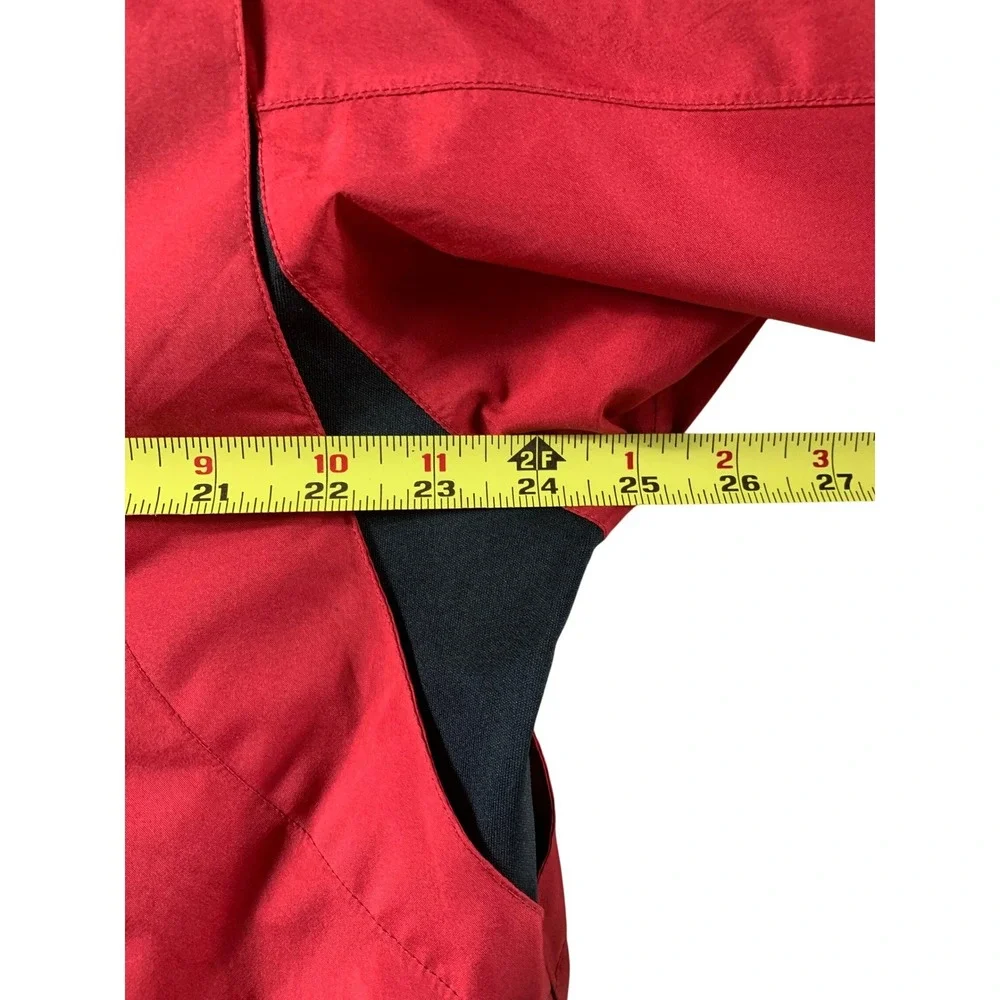 FootJoy DryJoys Golf Jacket‎ Men Red Large Full Zip Lined Windbreaker Rain Coat